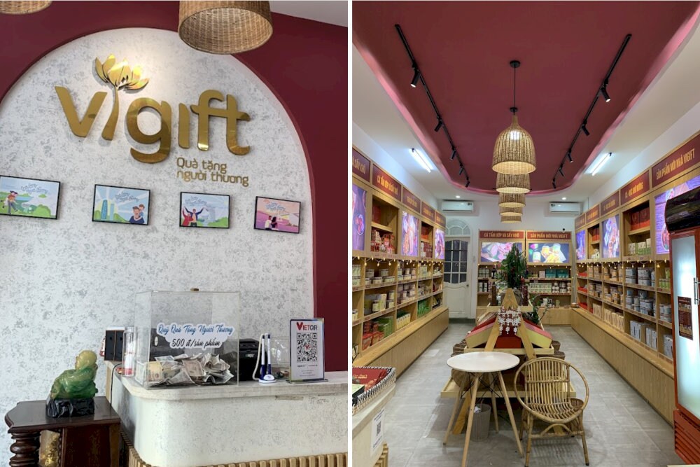 Vigift has well-organized stalls that make it easy for customers to find unique gifts